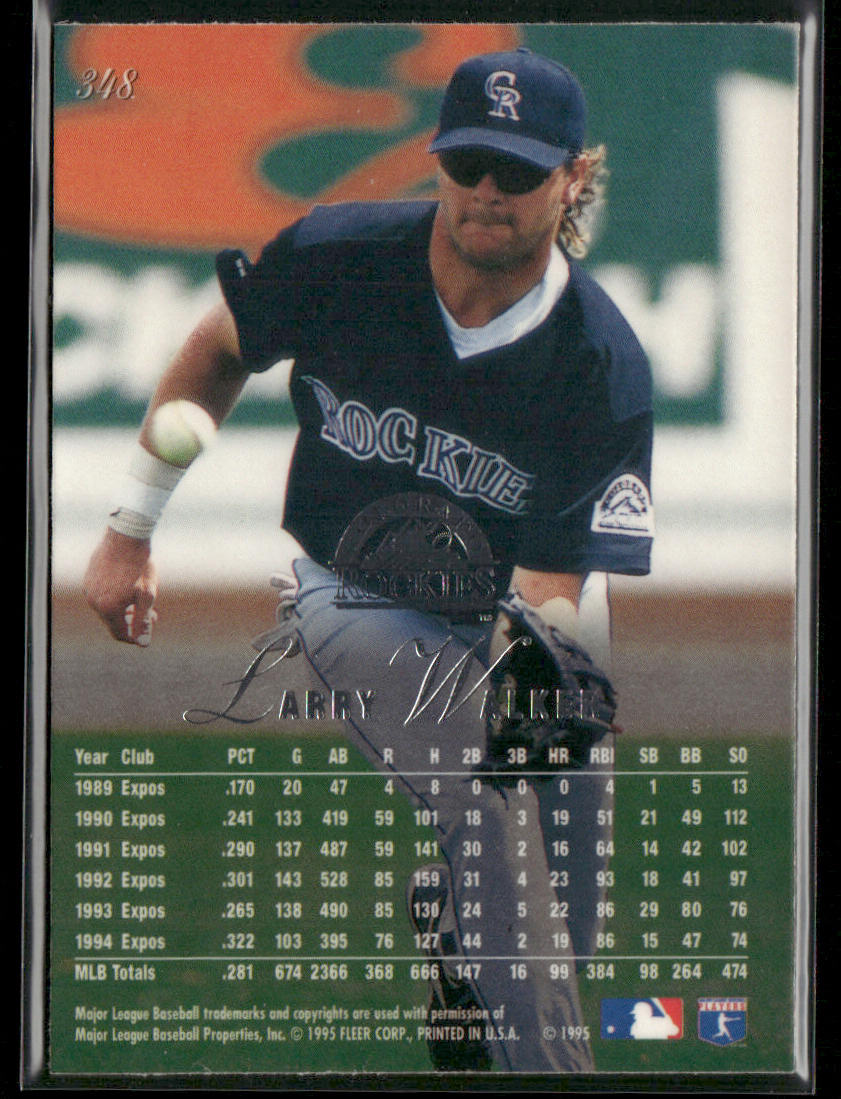 Larry Walker 1995 Flair #348 Colorado Rockies
