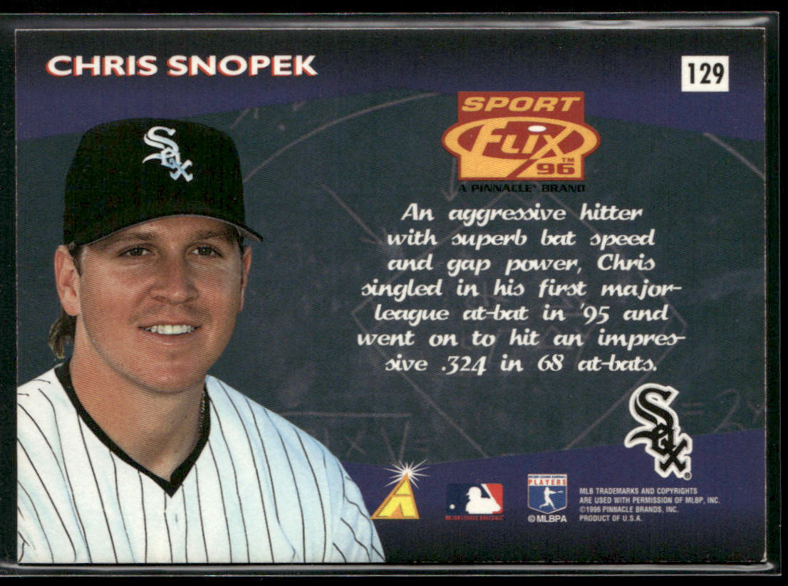 Chris Snopek 1996 Sportflix #129 Chicago White Sox