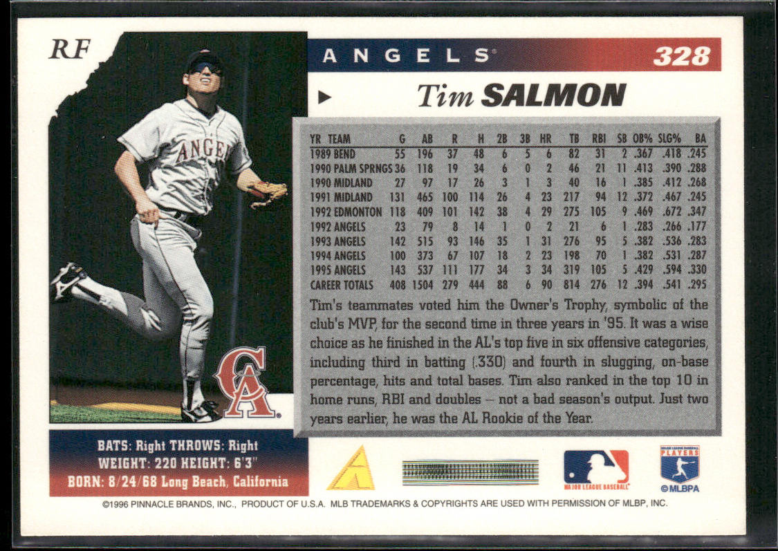 Tim Salmon 1996 Score #328 California Angels