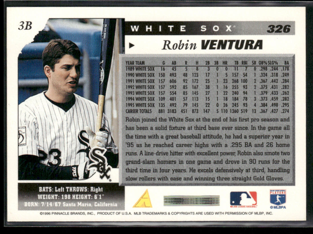 Robin Ventura 1996 Score #326 Chicago White Sox