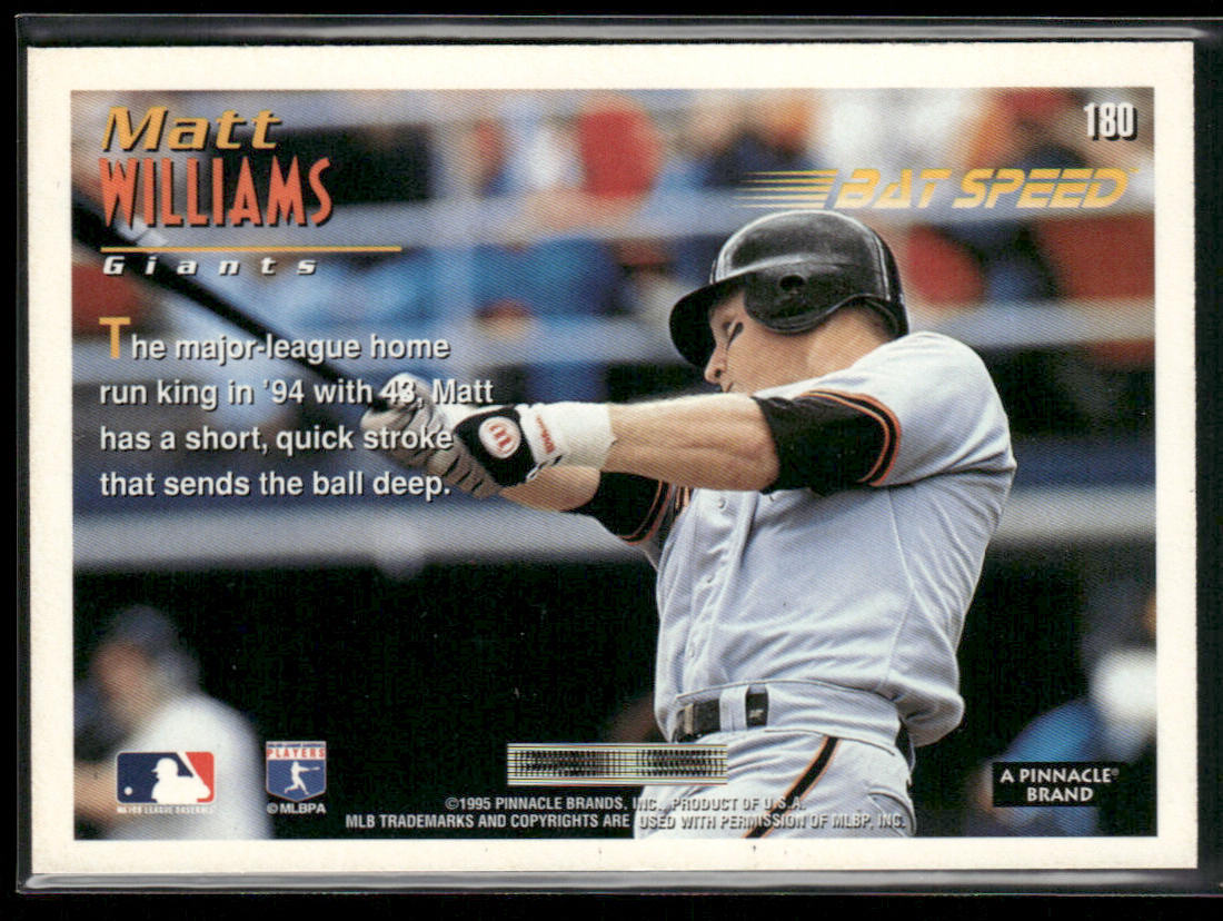 Matt Williams 1995 Summit #180 San Francisco Giants