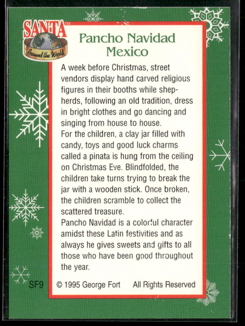 Pancho Navidad - Mexico 1995 TCM Santa Around the World Textured Foil #SF9