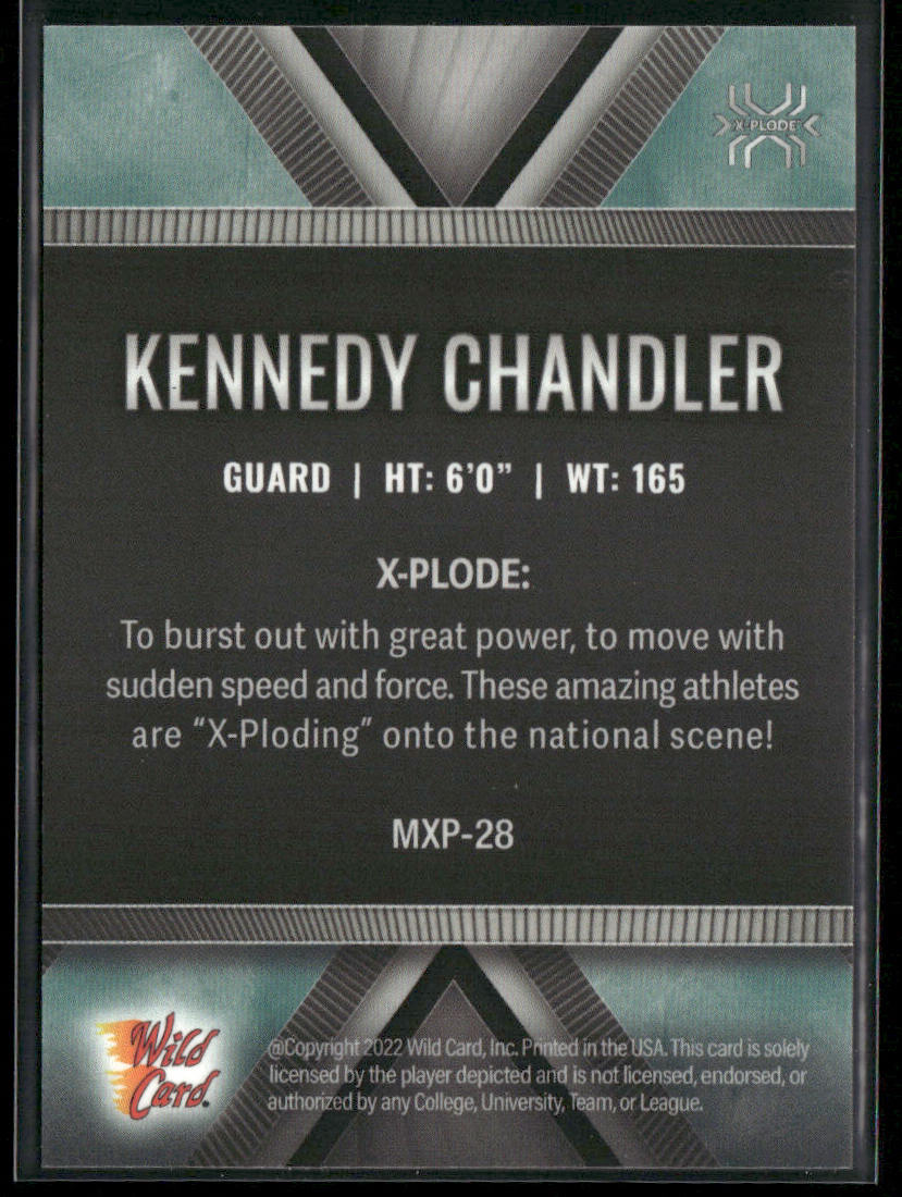 Kennedy Chandler 2022 Wild Card Matte X-Plode White/Blue X #MXP-28
