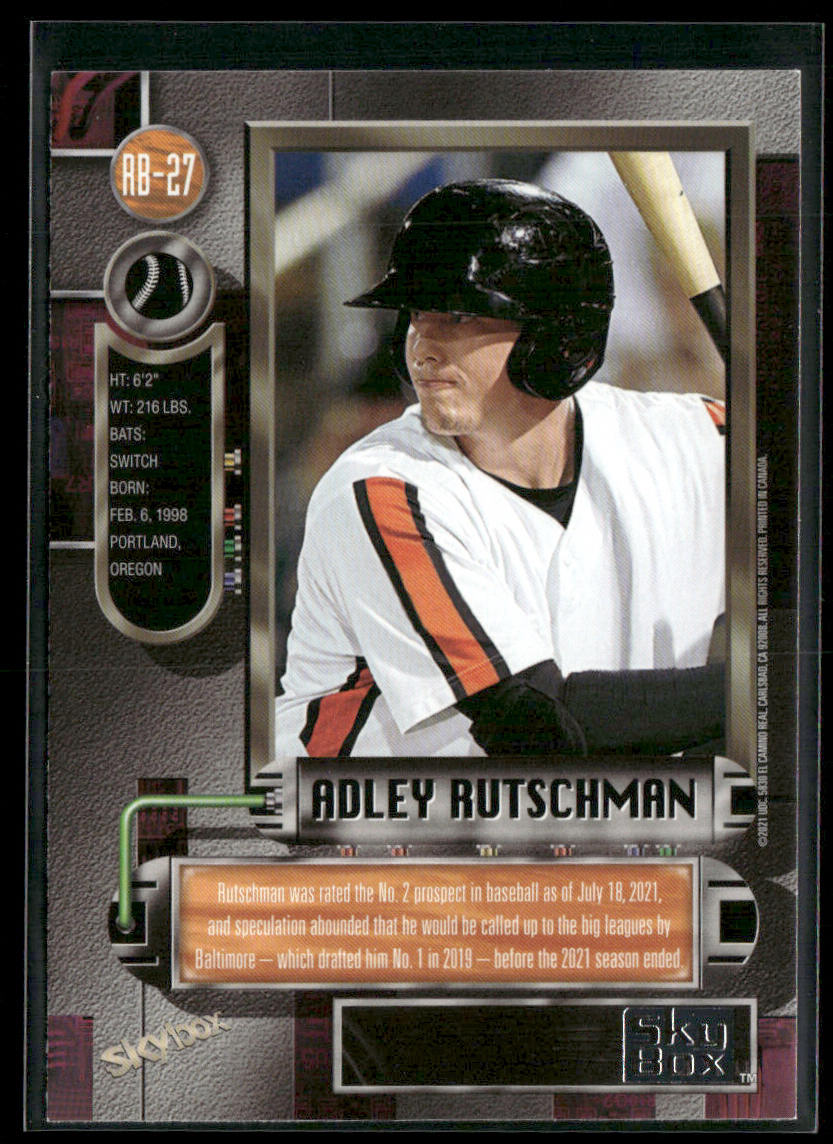 Adley Rutschman 2021 SkyBox Metal Universe Champions 1997-98 Retro #RB-27