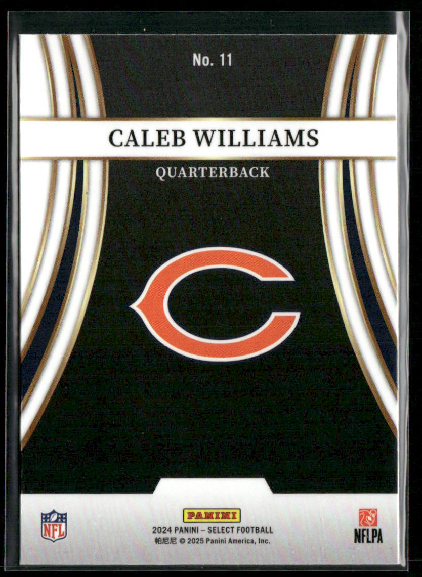 Caleb Williams 2024 Panini Select Turbocharged #11 Chicago Bears