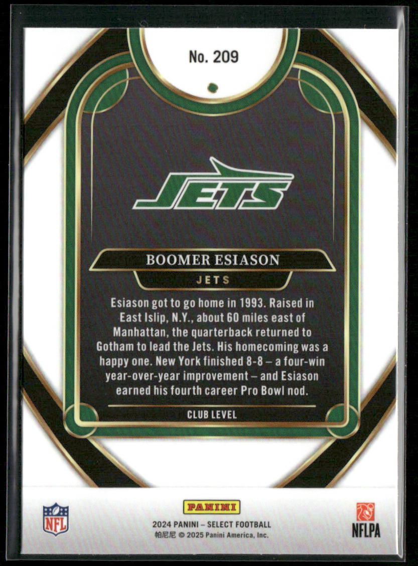 Boomer Esiason 2024 Panini Select #209 New York Jets