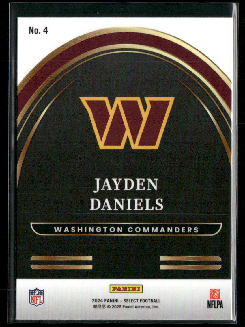 Jayden Daniels 2024 Panini Select Select Future #4 Washington Commanders