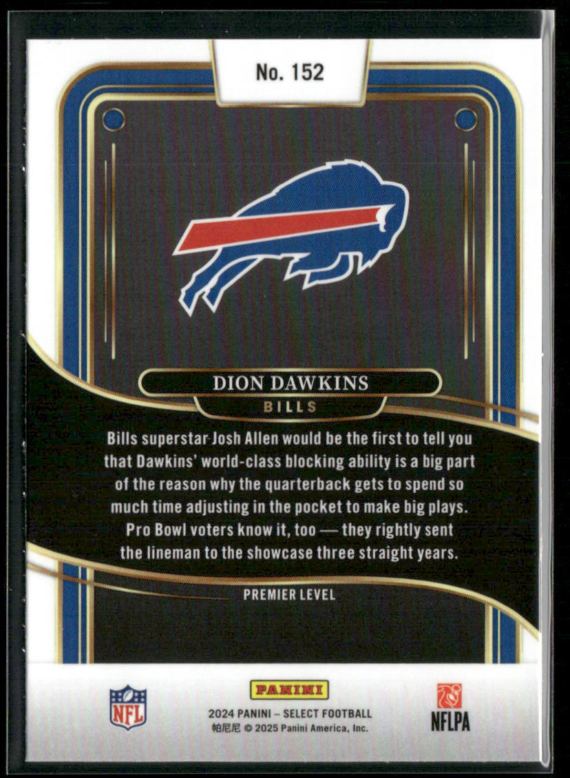 Dion Dawkins 2024 Panini Select #152 Buffalo Bills