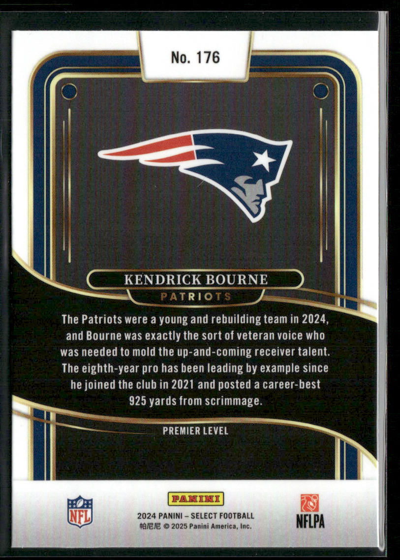 Kendrick Bourne 2024 Panini Select #176 New England Patriots