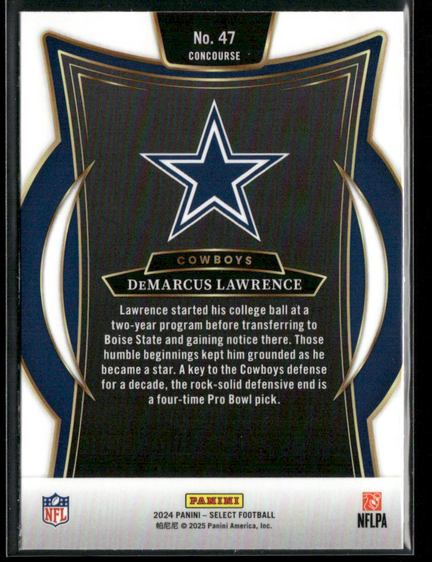 DeMarcus Lawrence 2024 Panini Select #47 Dallas Cowboys