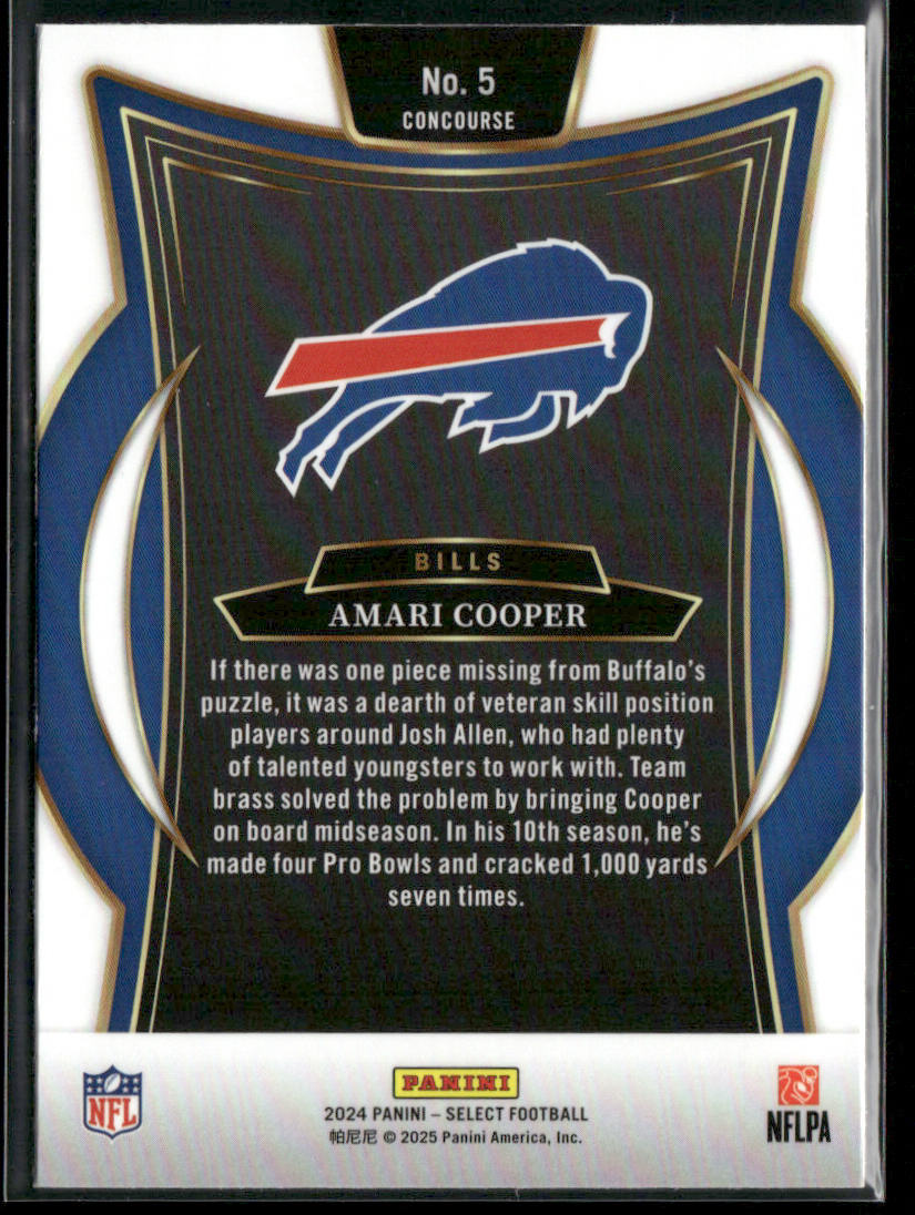 Amari Cooper 2024 Panini Select #5 Buffalo Bills