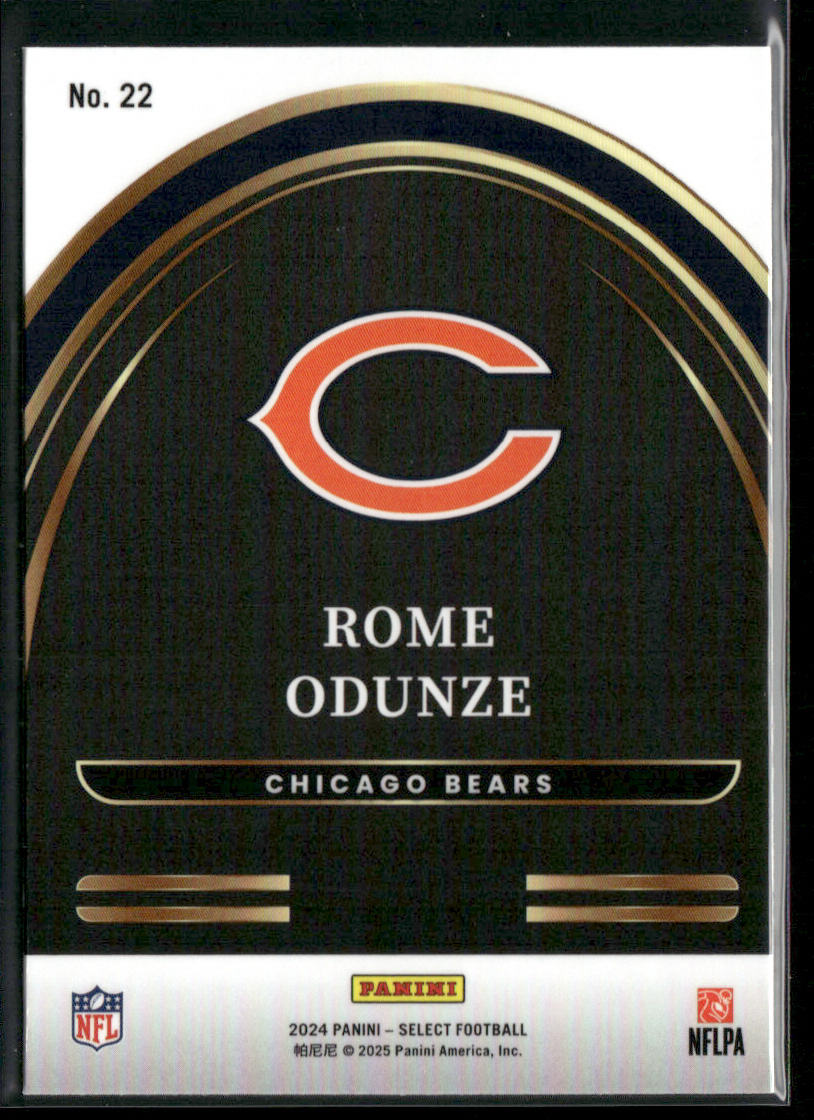 Rome Odunze 2024 Panini Select Select Future #22 Chicago Bears
