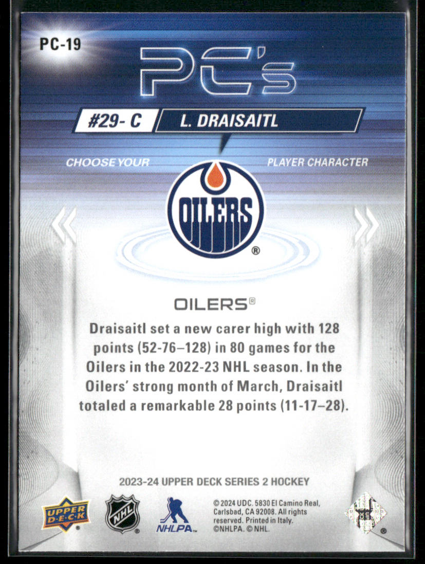 Leon Draisaitl 2023-24 Upper Deck PC's #PC-19 Edmonton Oilers