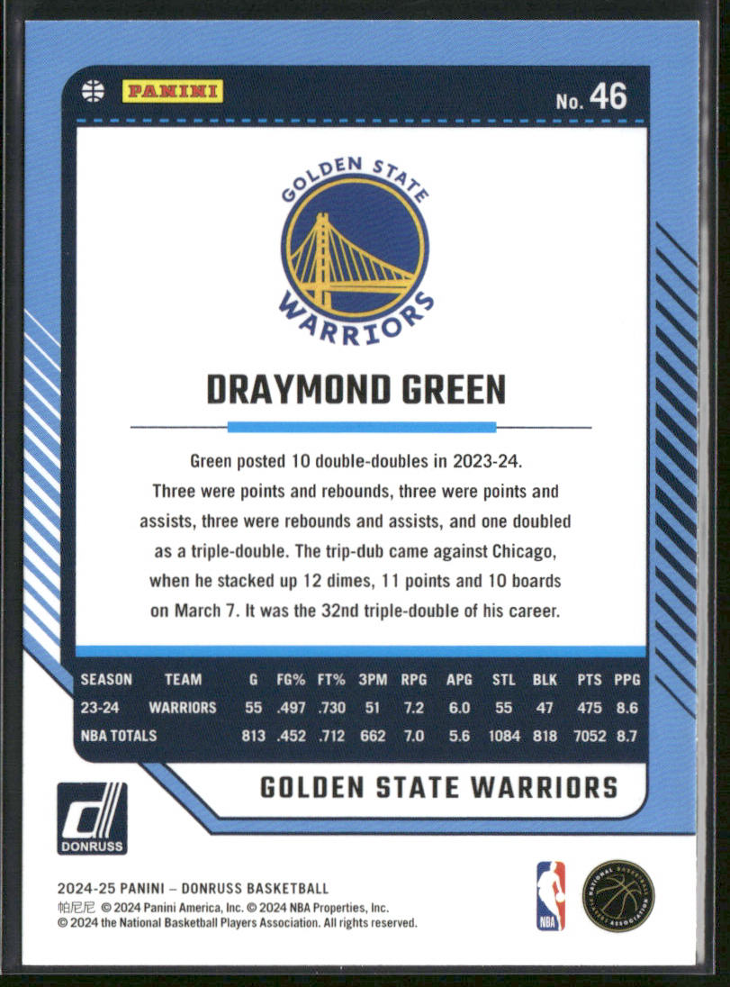 Draymond Green 2024-25 Donruss #46 Golden State Warriors