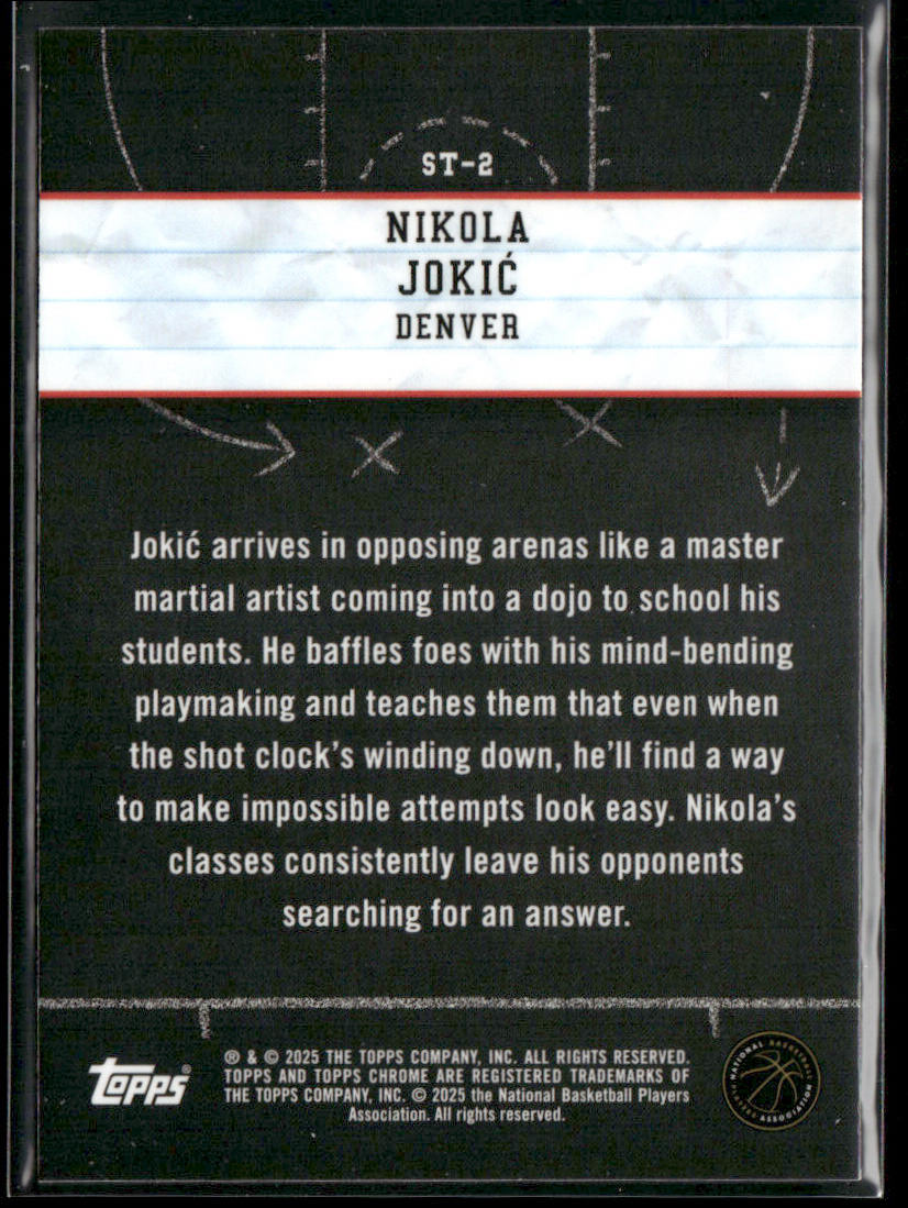 Nikola Jokić 2024-25 Topps Chrome Show and Tell Pink Basketball Refractor #ST-2
