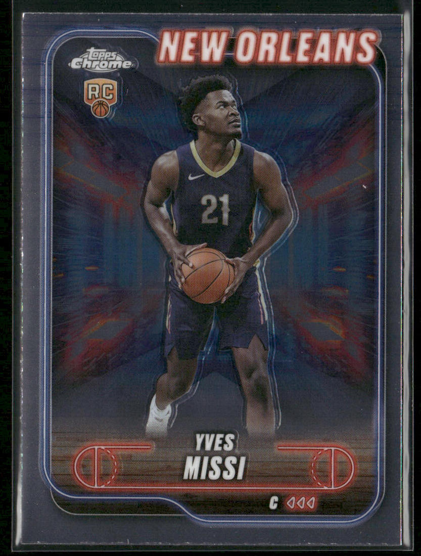 Yves Missi 2024-25 Topps Chrome #156 RC New Orleans Pelicans back