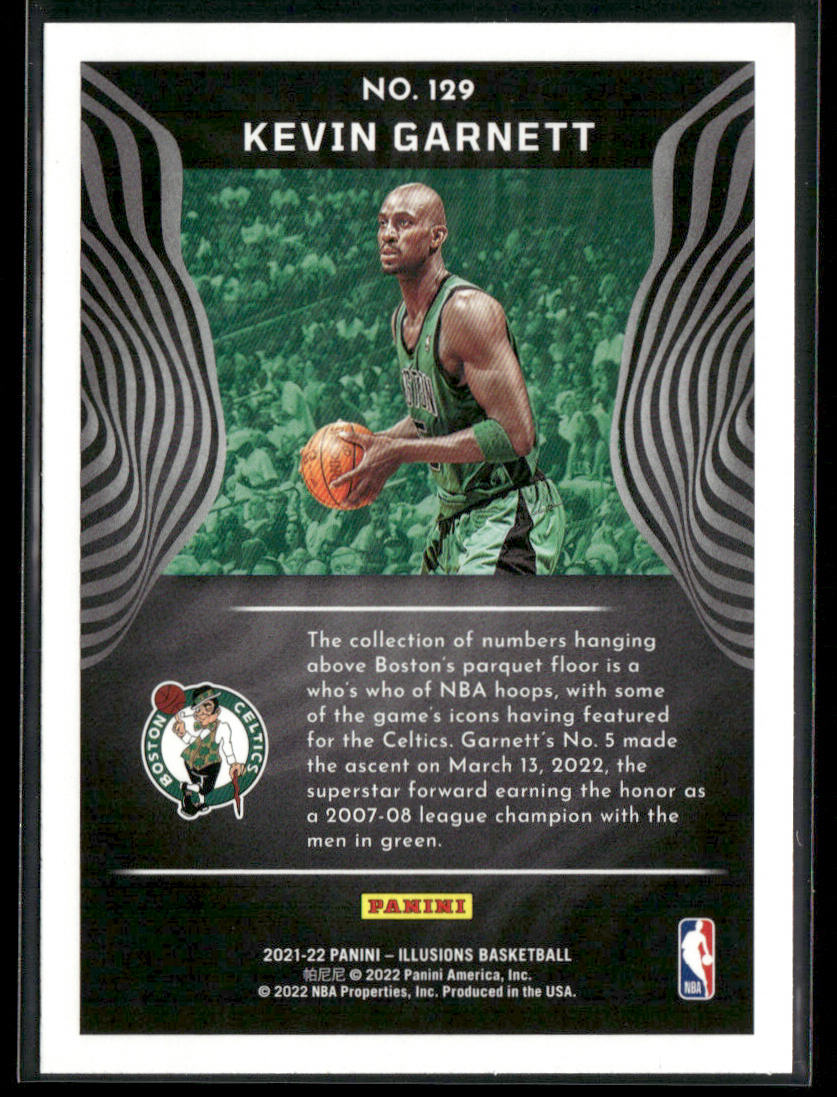 Kevin Garnett 2021-22 Panini Illusions #129 Boston Celtics