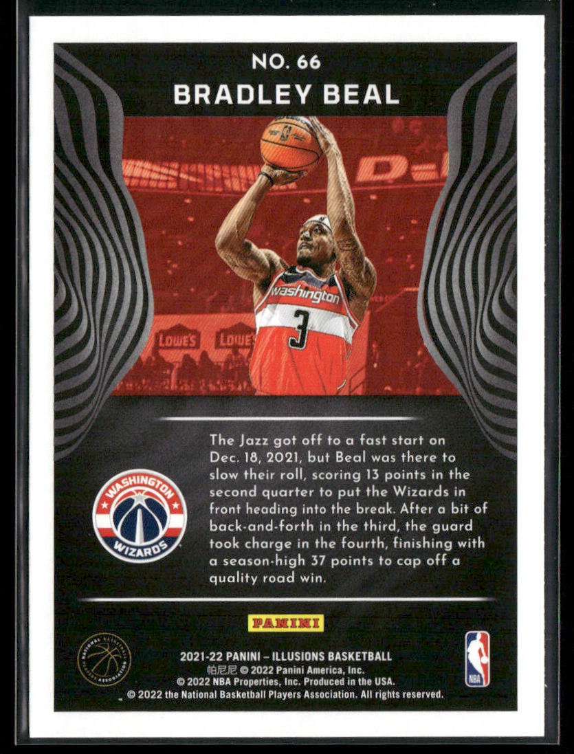 Bradley Beal 2021-22 Panini Illusions #66 Washington Wizards