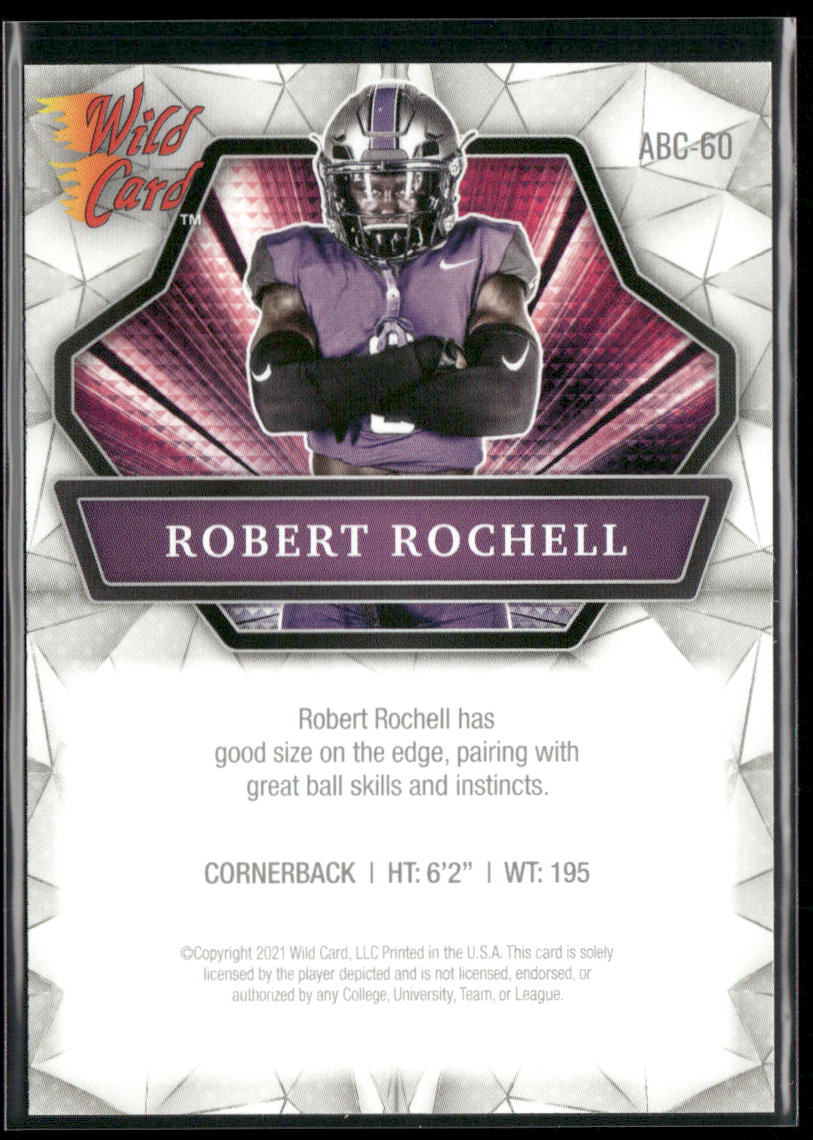 Robert Rochell 2021 Wild Card Alumination #ABC-60 Central Arkansas Bears back