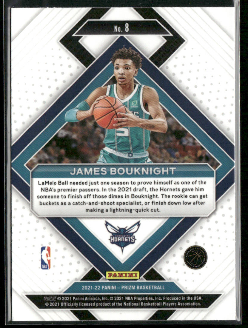James Bouknight 2021-22 Panini Prizm Emergent #8 Charlotte Hornets