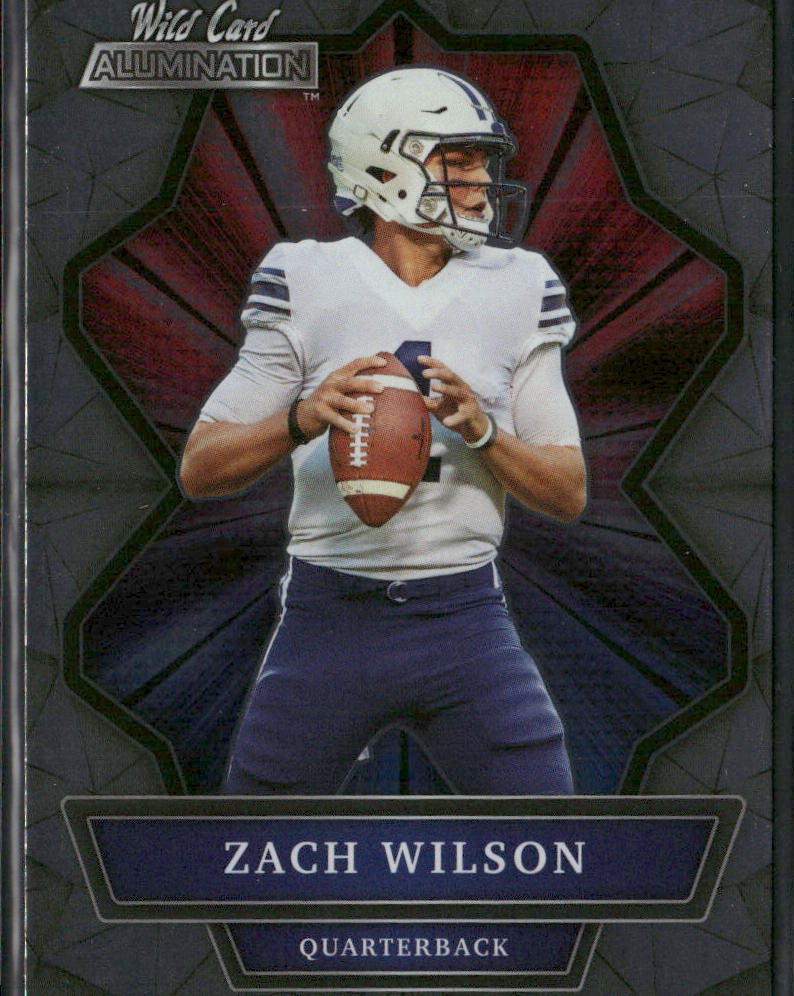 Zach Wilson 2021 Wild Card Alumination #ABC-5 BYU Cougars front