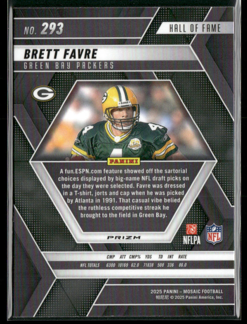Brett Favre 2025 Panini Mosaic Mosaic #293 Green Bay Packers back
