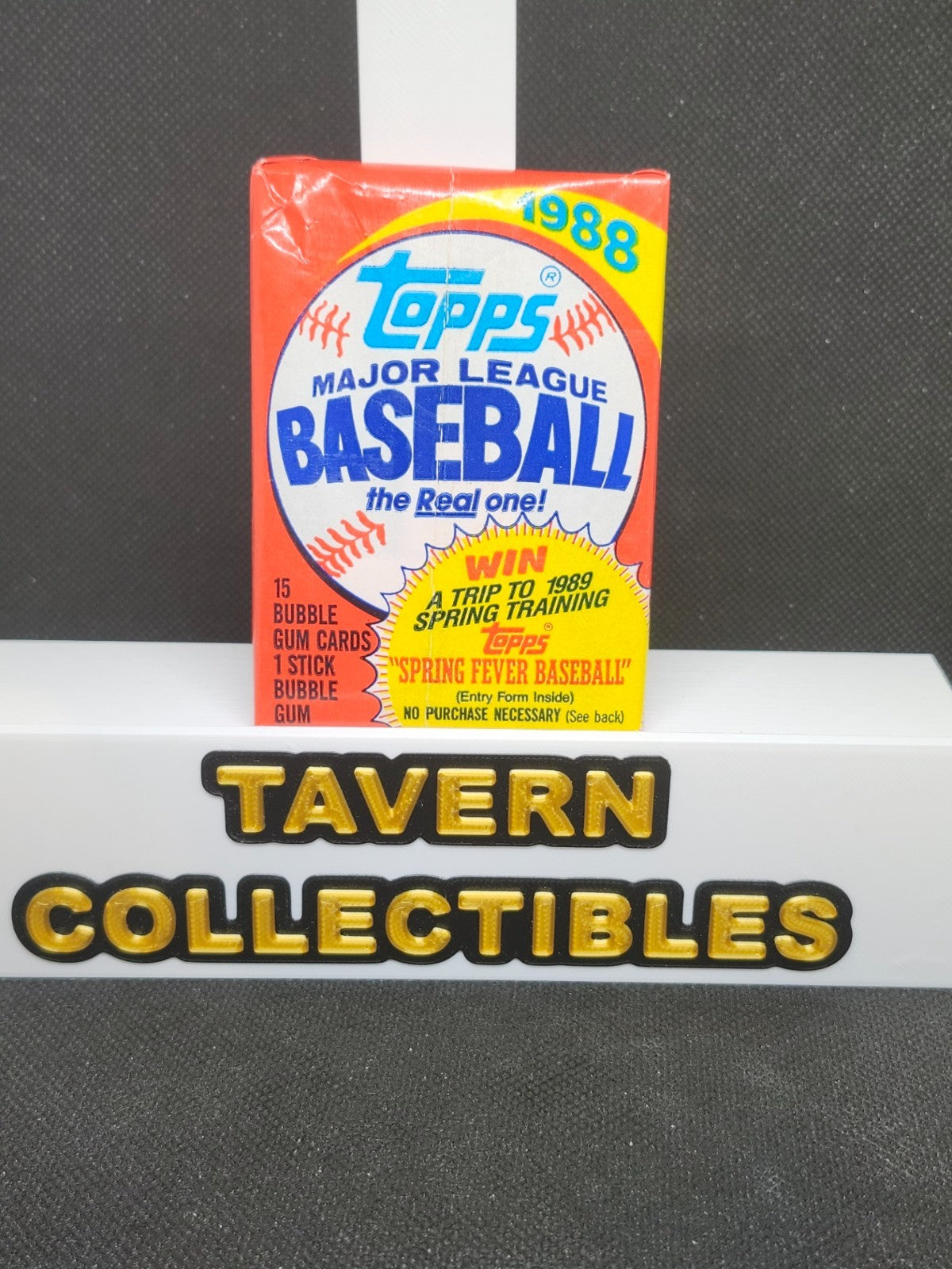 1988 Topps Major League Baseball 15 Card Pack Sealed/Unopened front