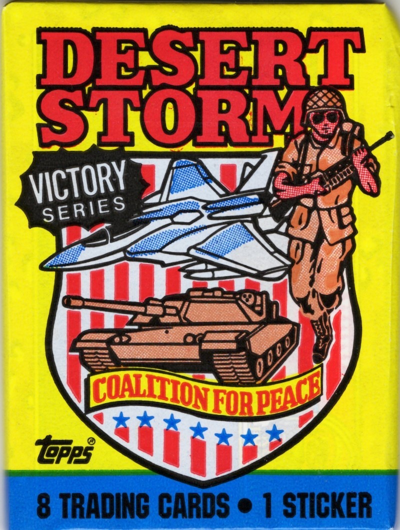 1991 Topps Desert Storm Victory Series Coalition For Peace Sealed Wax Pack front