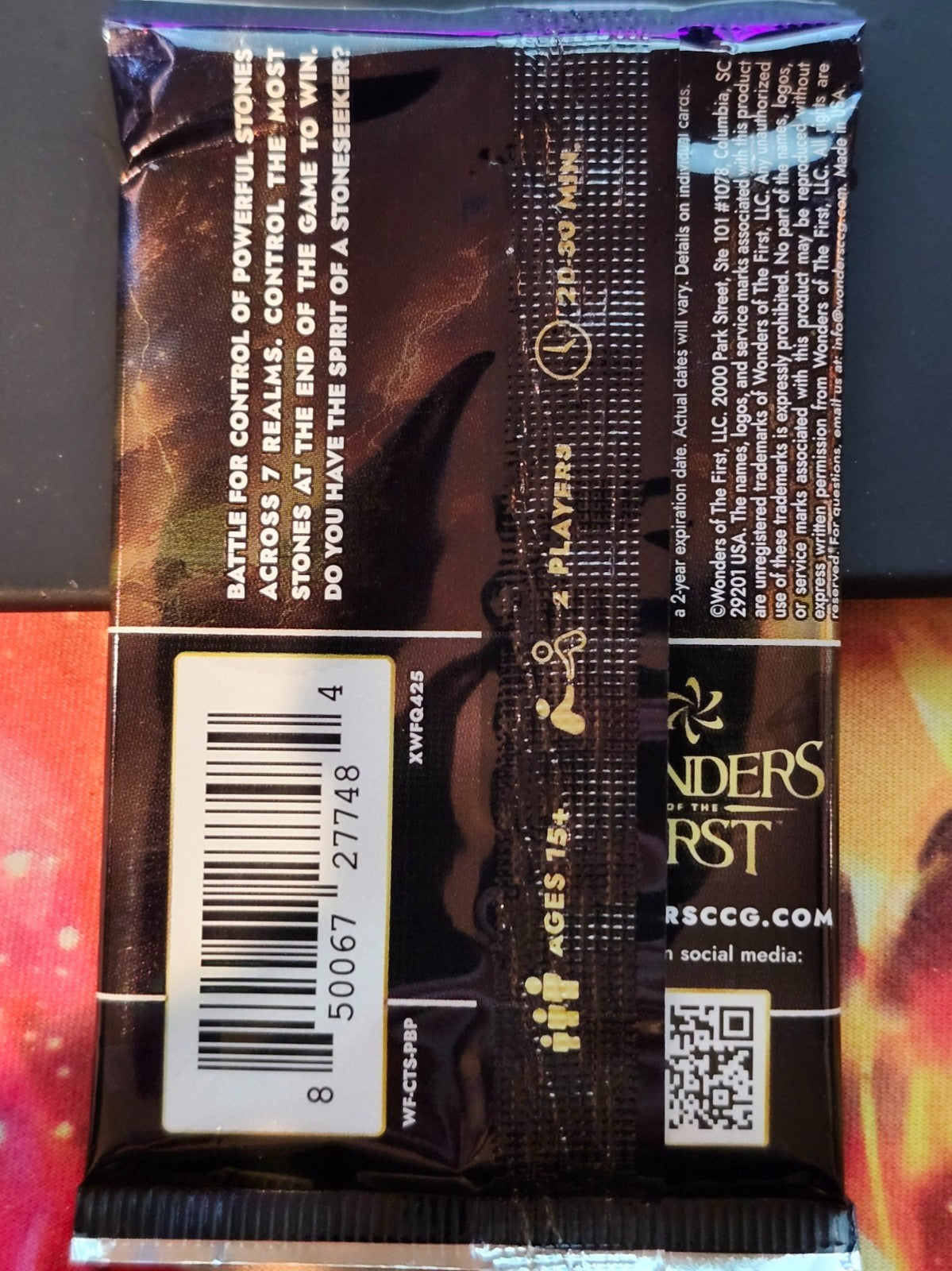 Wonders of the First Call of the Stones Play Booster Pack back