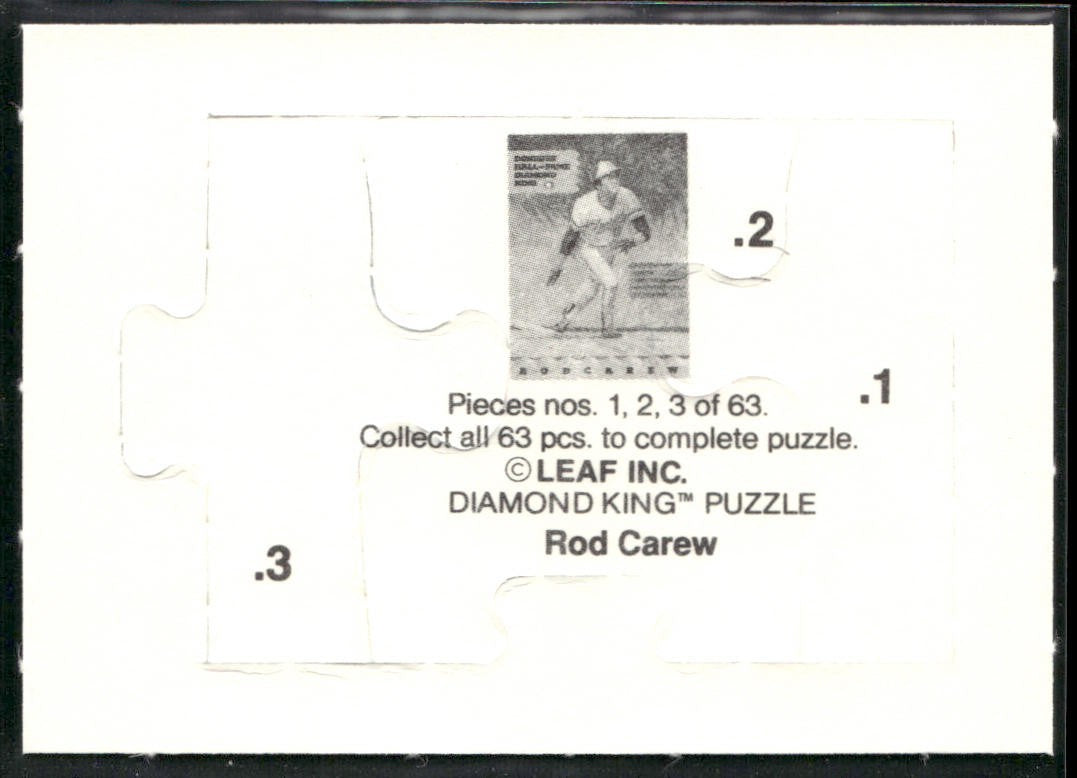 Puzzle Piece Lot Bundle 10 Different Baseball Cards P006 back