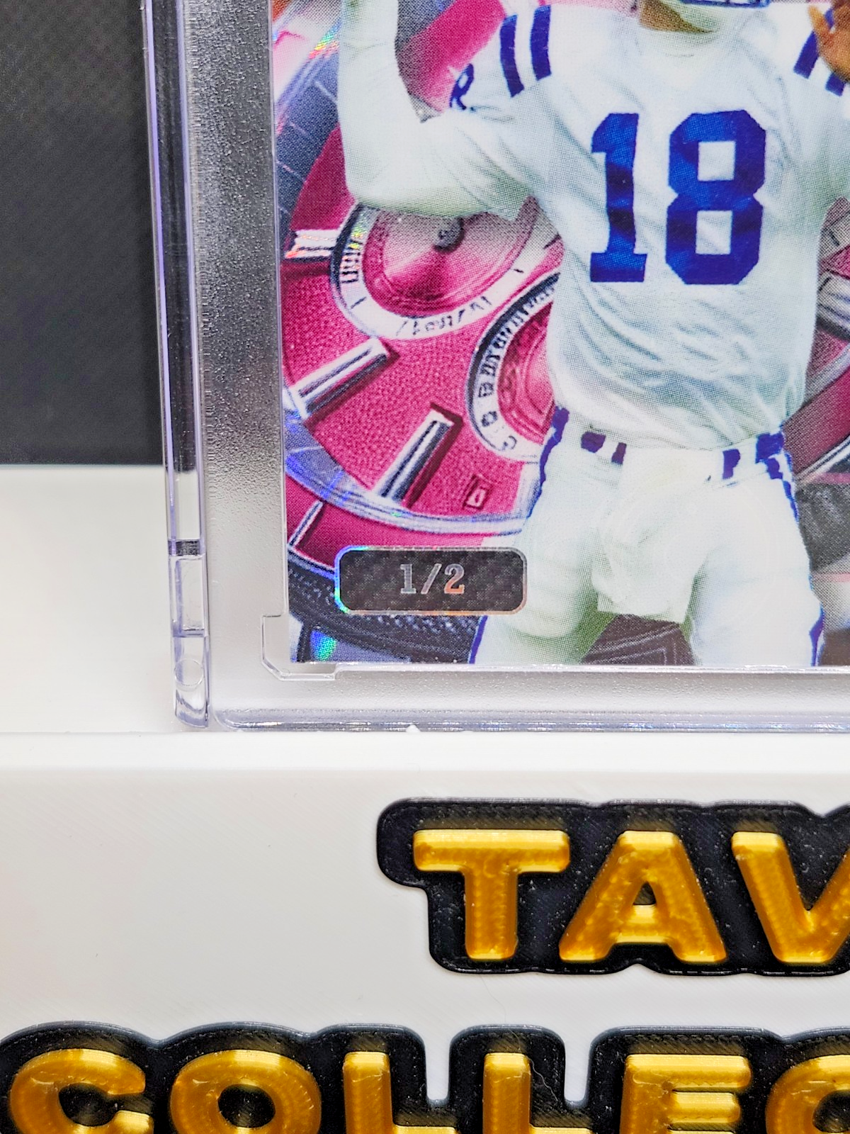 Peyton Manning 2024 Wild Card QB1 On the Clock Red /2 #OCW-RD-PM2 Colts back