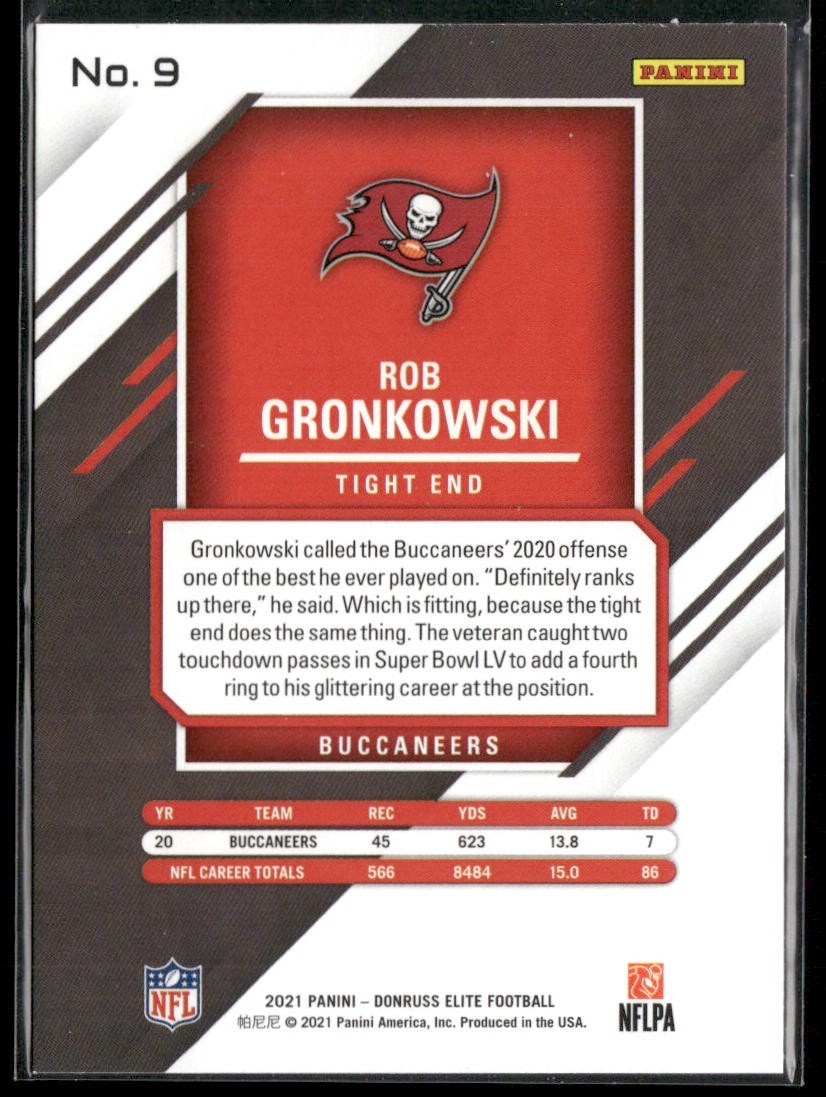 Rob Gronkowski Player Lot Bundle 10 Different Football Cards RG001 Patriots back