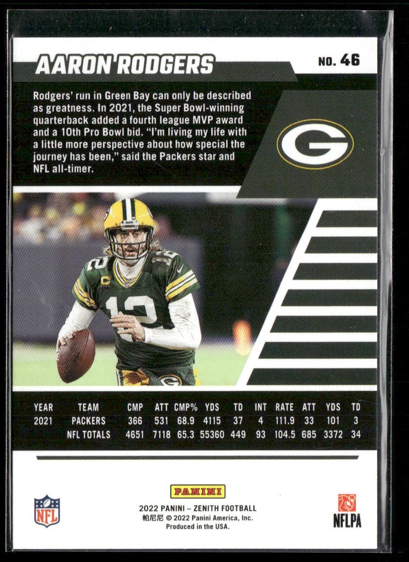 Aaron Rodgers Player Lot Bundle 10 Different Football Cards AR001 Packers Jets back