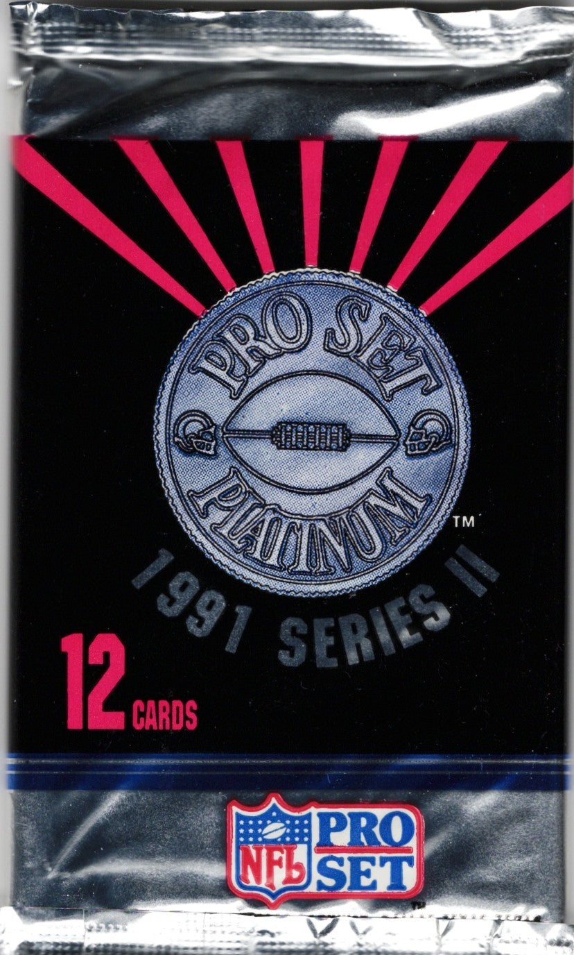 1991 Pro Set Platinum Football Series II Sealed Pack | Brett Favre RC?! front