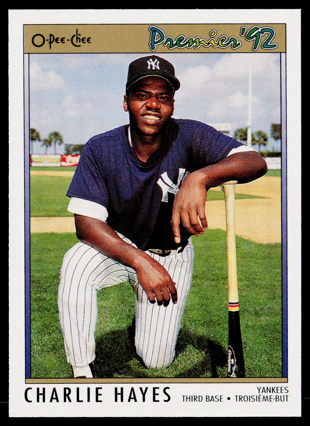 Charlie Hayes 1992 O-Pee-Chee Premier #6 New York Yankees