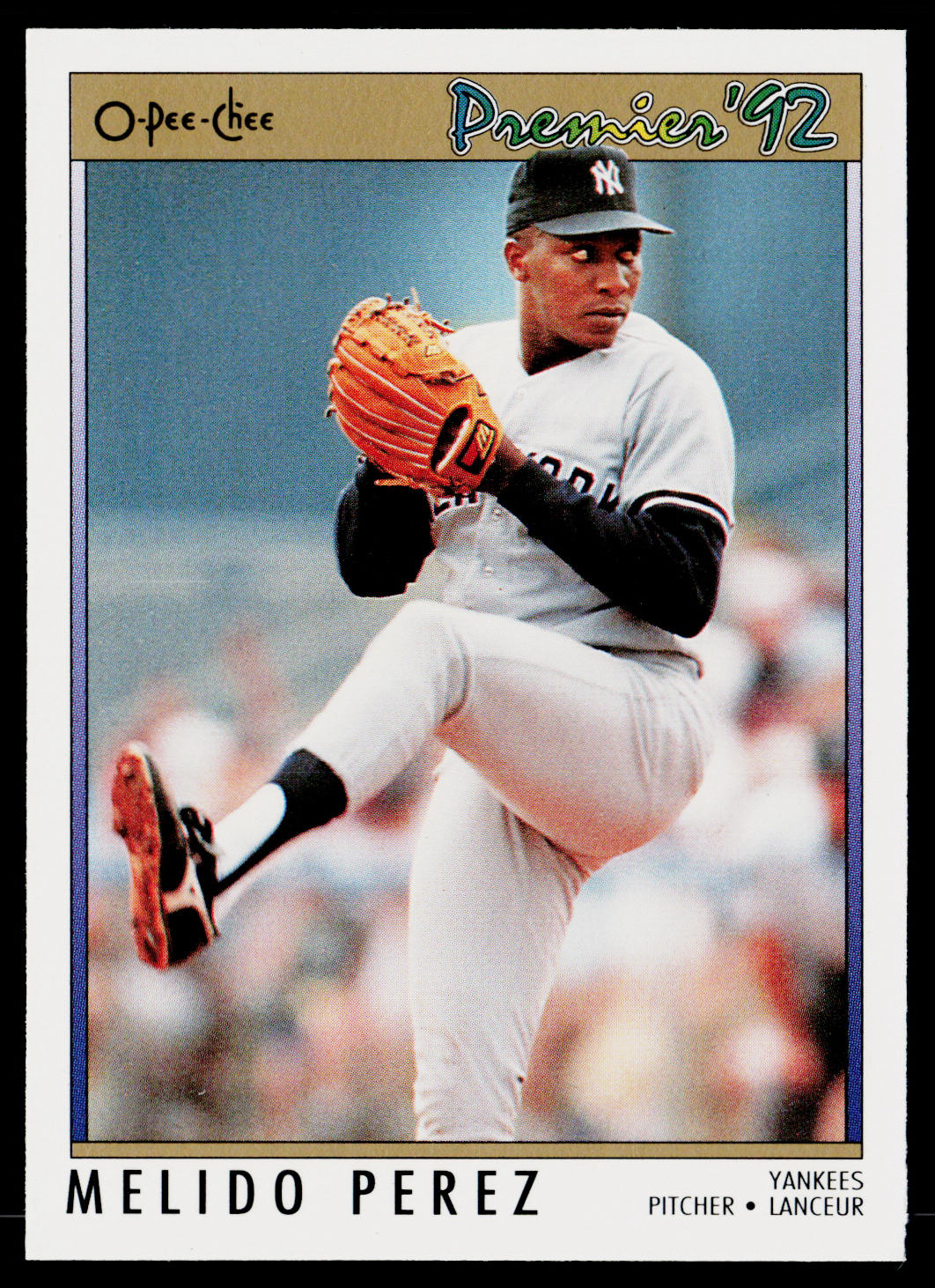 Melido Perez 1992 O-Pee-Chee Premier #10 New York Yankees