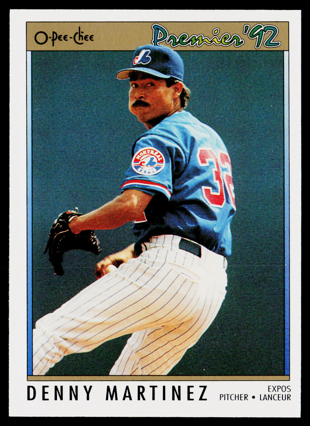 Denny Martinez 1992 O-Pee-Chee Premier #13 Montreal Expos