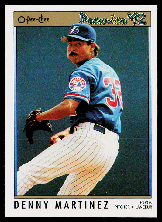 Denny Martinez 1992 O-Pee-Chee Premier #13 Montreal Expos
