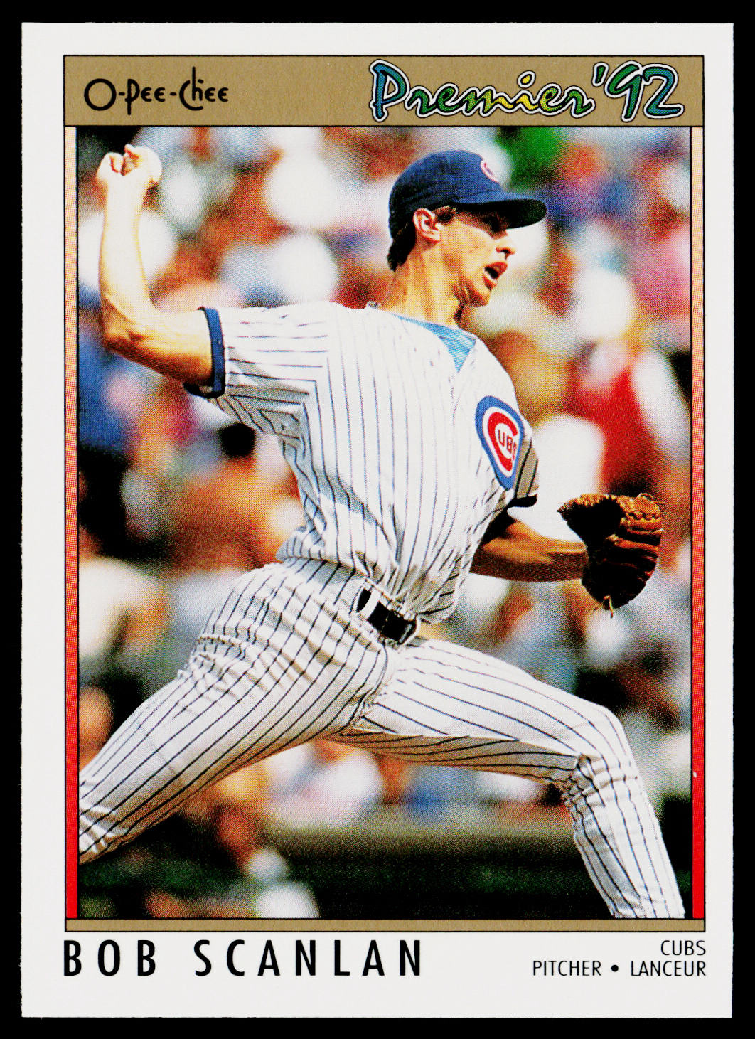 Bob Scanlan 1992 O-Pee-Chee Premier #14 Chicago Cubs