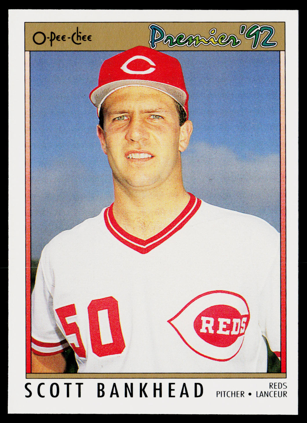 Scott Bankhead 1992 O-Pee-Chee Premier #18 Cincinnati Reds