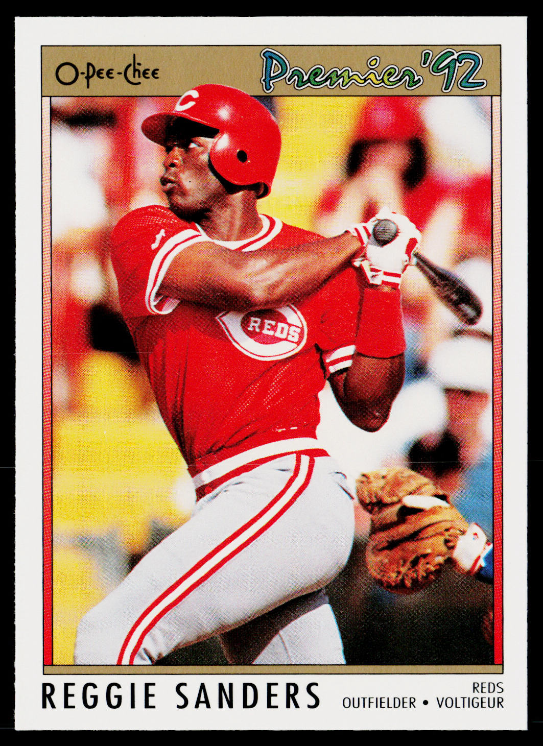 Reggie Sanders 1992 O-Pee-Chee Premier #25 Cincinnati Reds