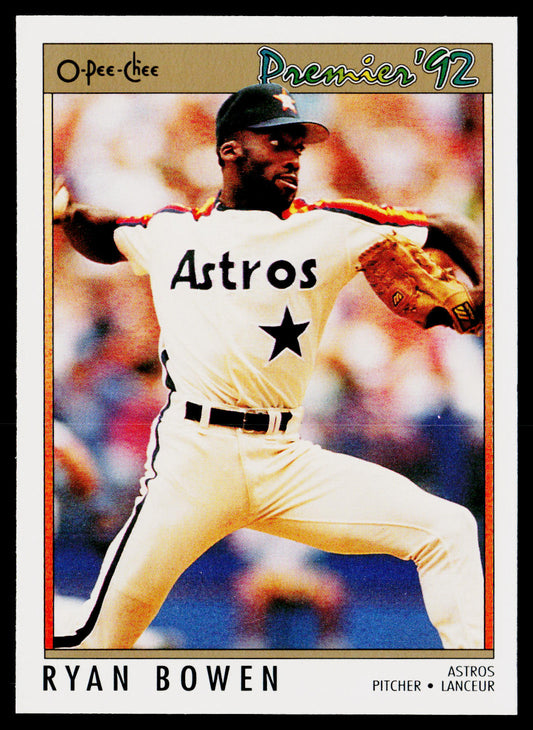 Ryan Bowen 1992 O-Pee-Chee Premier #28 Houston Astros