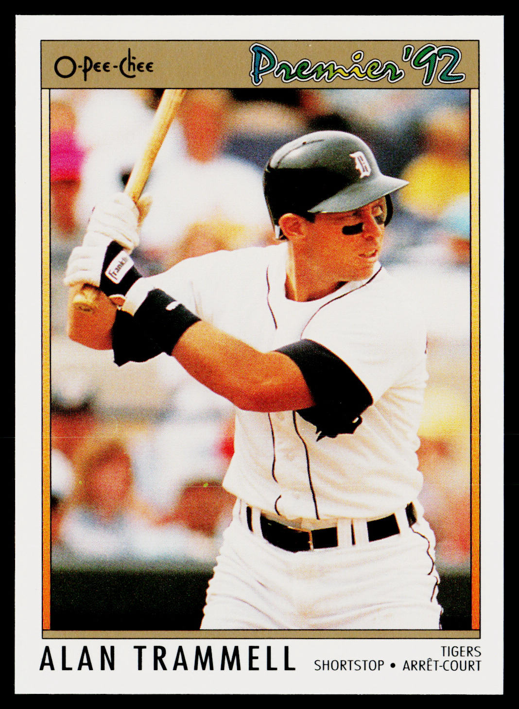 Alan Trammell 1992 O-Pee-Chee Premier #31 Detroit Tigers