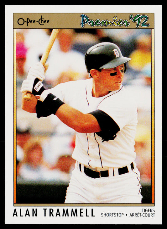 Alan Trammell 1992 O-Pee-Chee Premier #31 Detroit Tigers