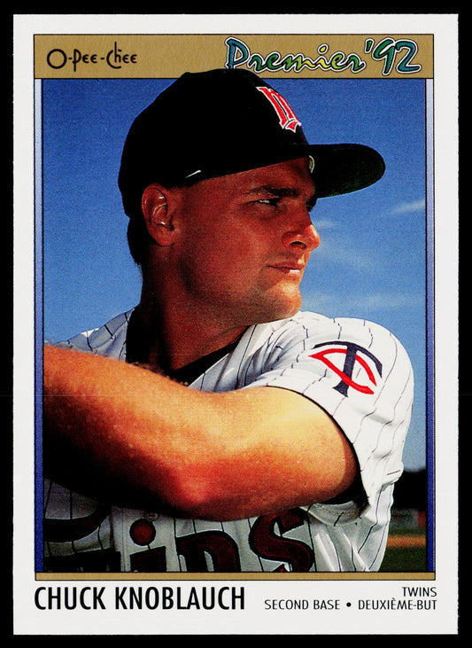 Chuck Knoblauch 1992 O-Pee-Chee Premier #35 Minnesota Twins