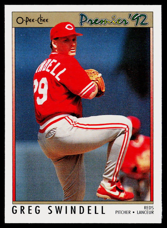 Greg Swindell 1992 O-Pee-Chee Premier #44 Cincinnati Reds