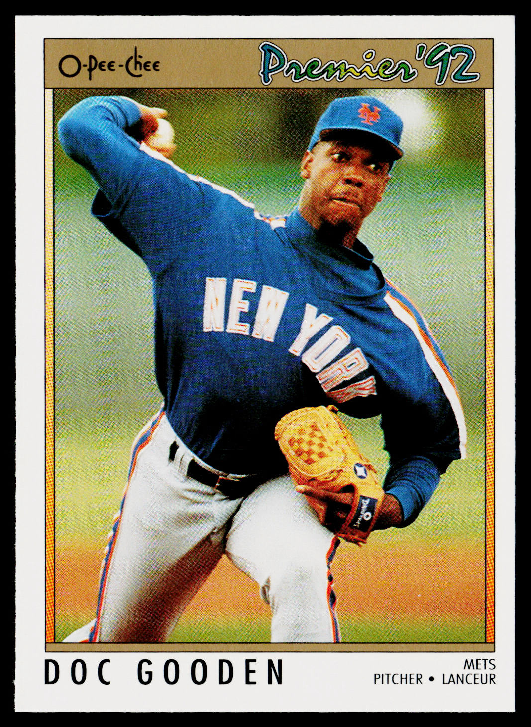 Doc Gooden 1992 O-Pee-Chee Premier #47 New York Mets