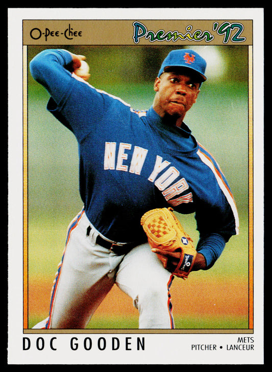 Doc Gooden 1992 O-Pee-Chee Premier #47 New York Mets