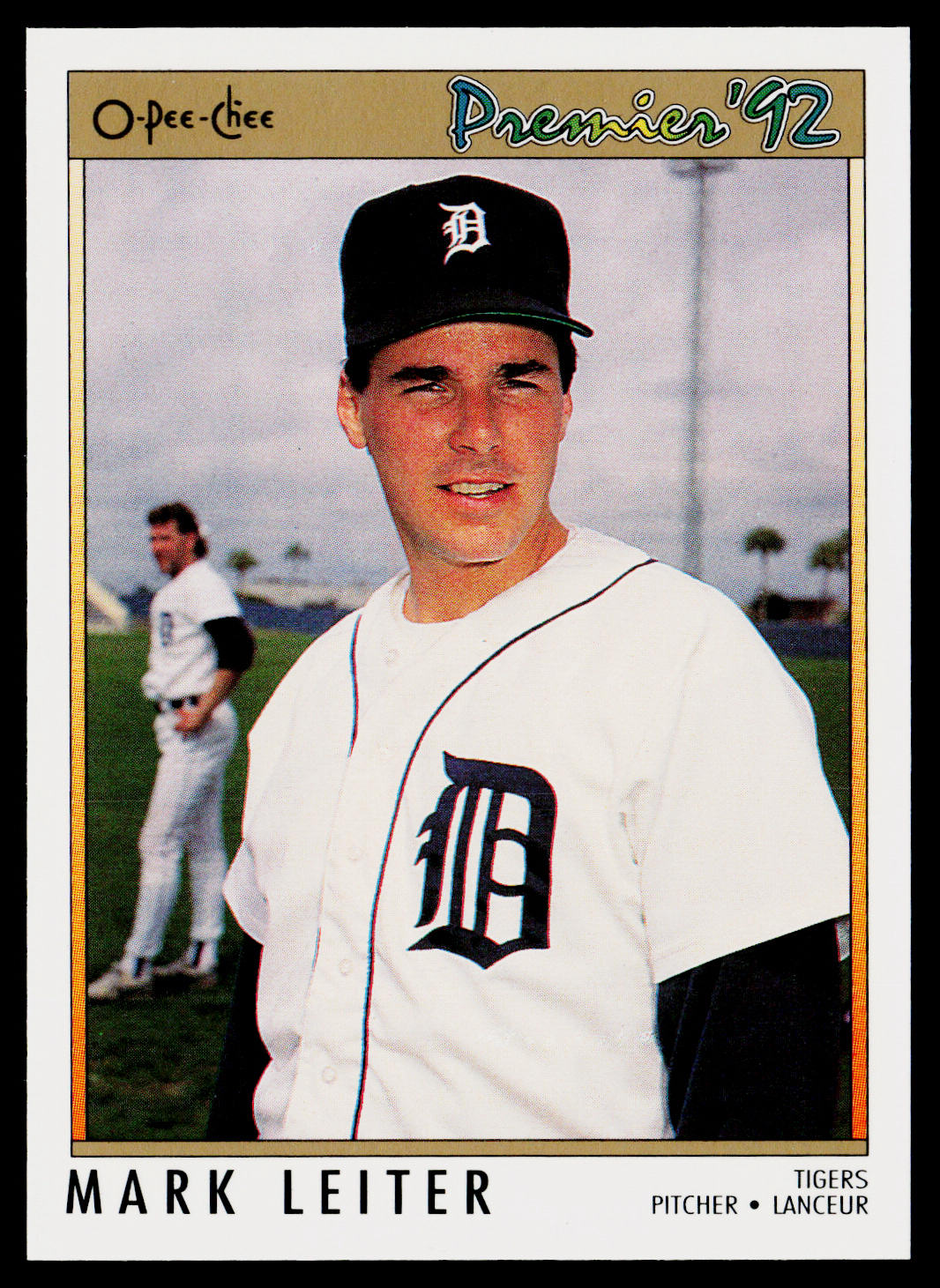 Mark Leiter 1992 O-Pee-Chee Premier #48 Detroit Tigers