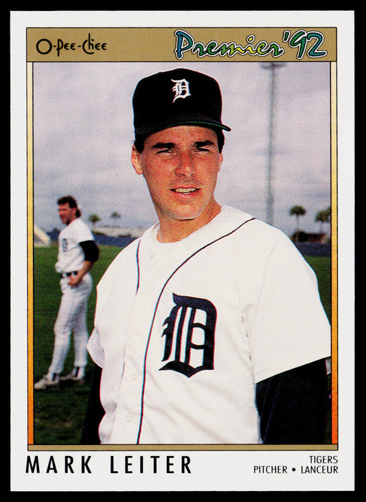Mark Leiter 1992 O-Pee-Chee Premier #48 Detroit Tigers